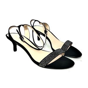 NWOB Pelle Moda “Fabia 2” Black Suede w/ Rhinestones Heels